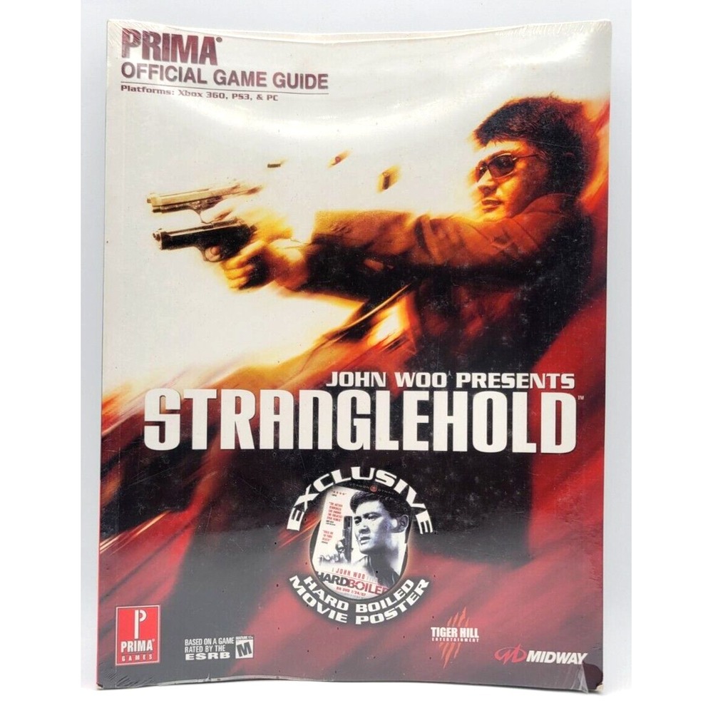 John Woo Presents Stranglehold Prima Official Game Guide, New & Factory Sealed